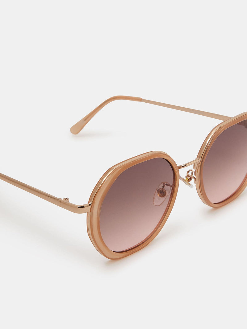 Accessorize Pink Round Sunglasses, UK version