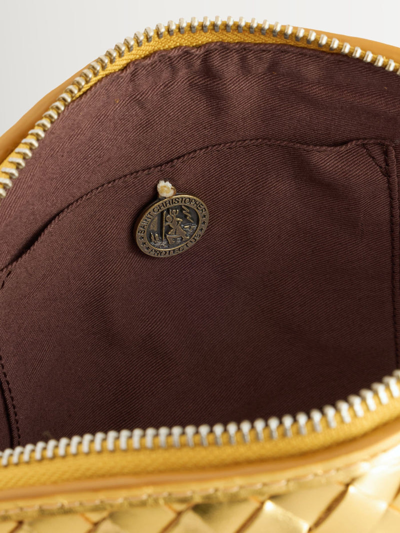 Dragon Diffusion Gold Chunky Fellini Pochette Bag