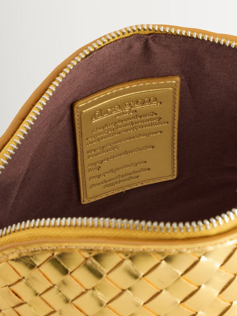 Dragon Diffusion Gold Chunky Fellini Pochette Bag