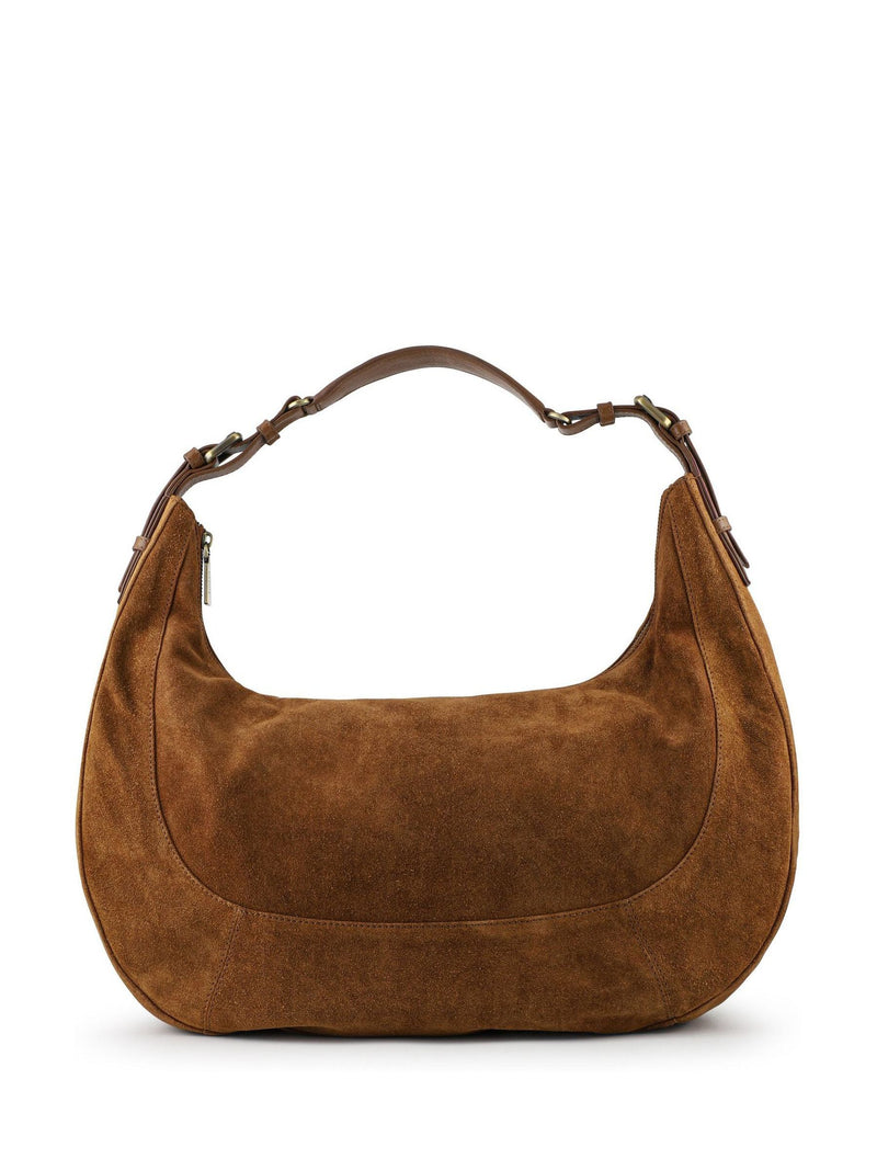 Jones Bootmaker Light Brown Ysabelle Leather Slouch Bag, imported from the UK