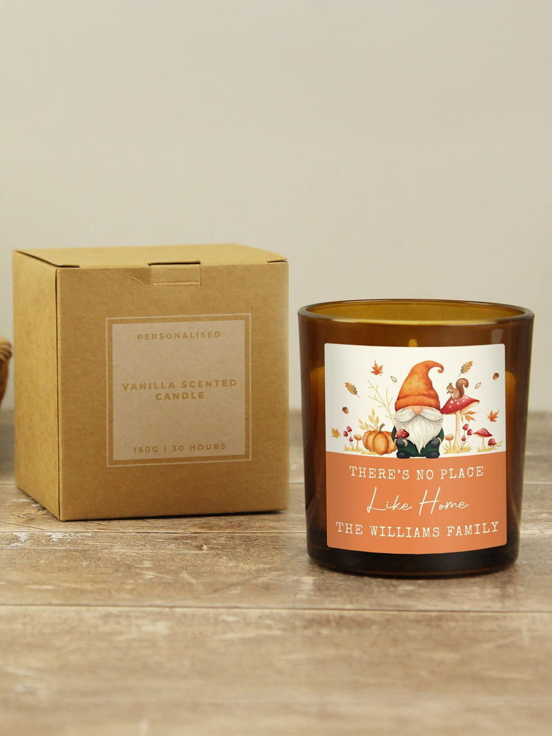 PMC personalised amber glass candle 8.5cm (British brand)