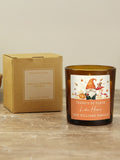 PMC personalised amber glass candle 8.5cm (British brand)