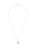 Beaverbrooks 9ct white gold cubic zirconia pendant 10mm, UK version