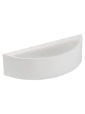Searchlight white plaster wall light, frosted coral - British product