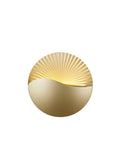 Searchlight Gold and Clear Rise LED wall light, UK version