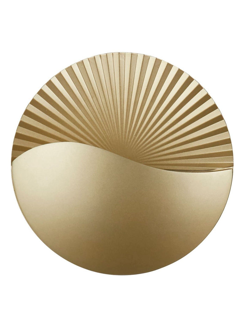 Searchlight Gold and Clear Rise LED wall light, UK version
