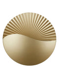 Searchlight Gold and Clear Rise LED wall light, UK version