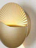 Searchlight Gold and Clear Rise LED wall light, UK version
