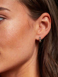 Hot Diamonds sterling silver heart earrings with diamond, imported from the UK