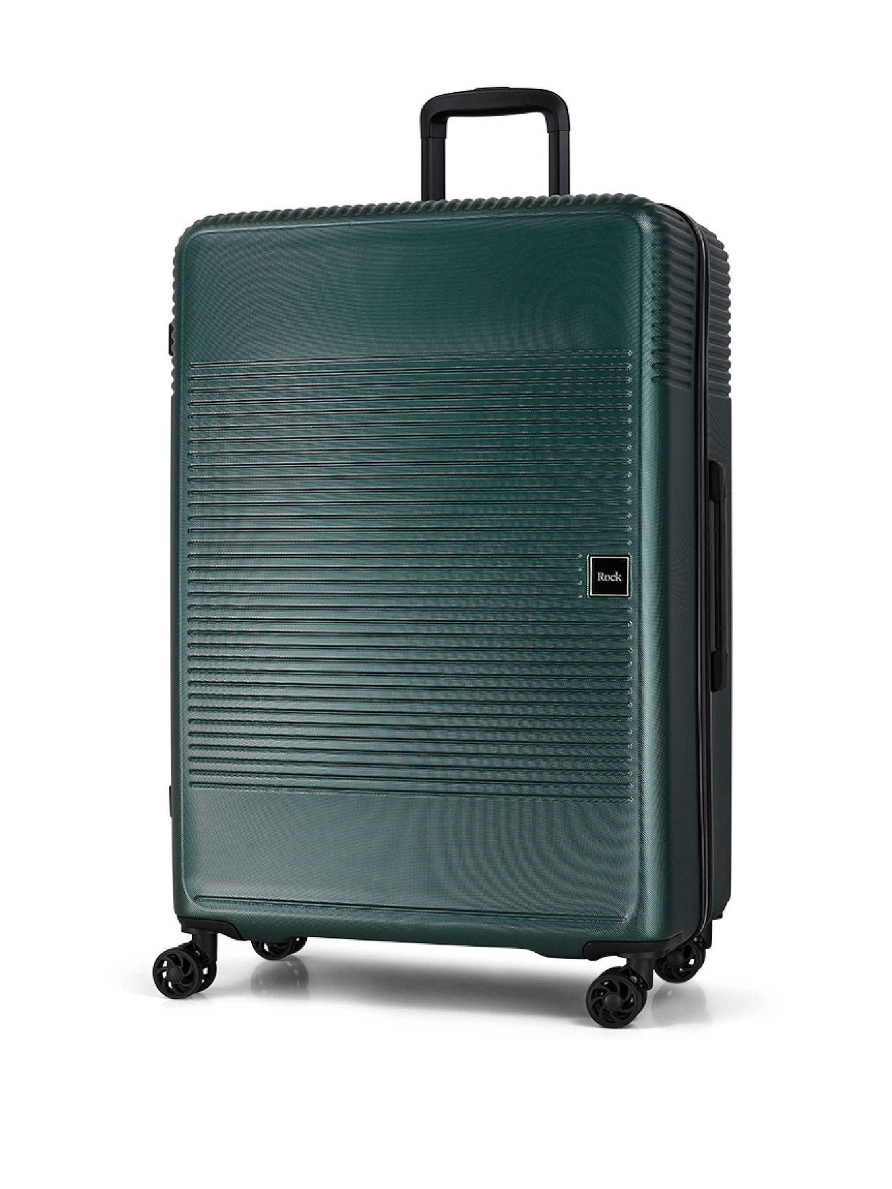 Rock Lincoln large green suitcase 98L imported from the UK