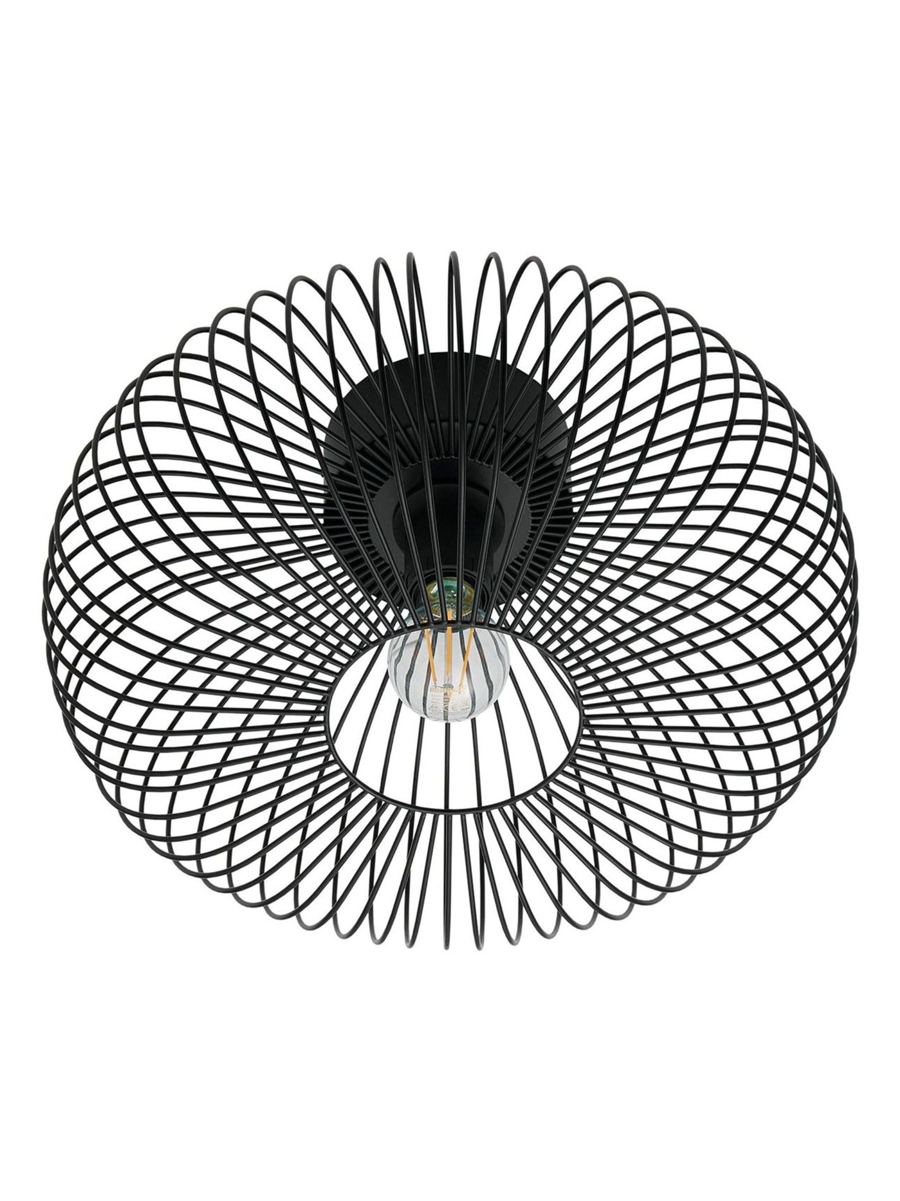 Nordlux Beroni black ceiling light 40cm - British product