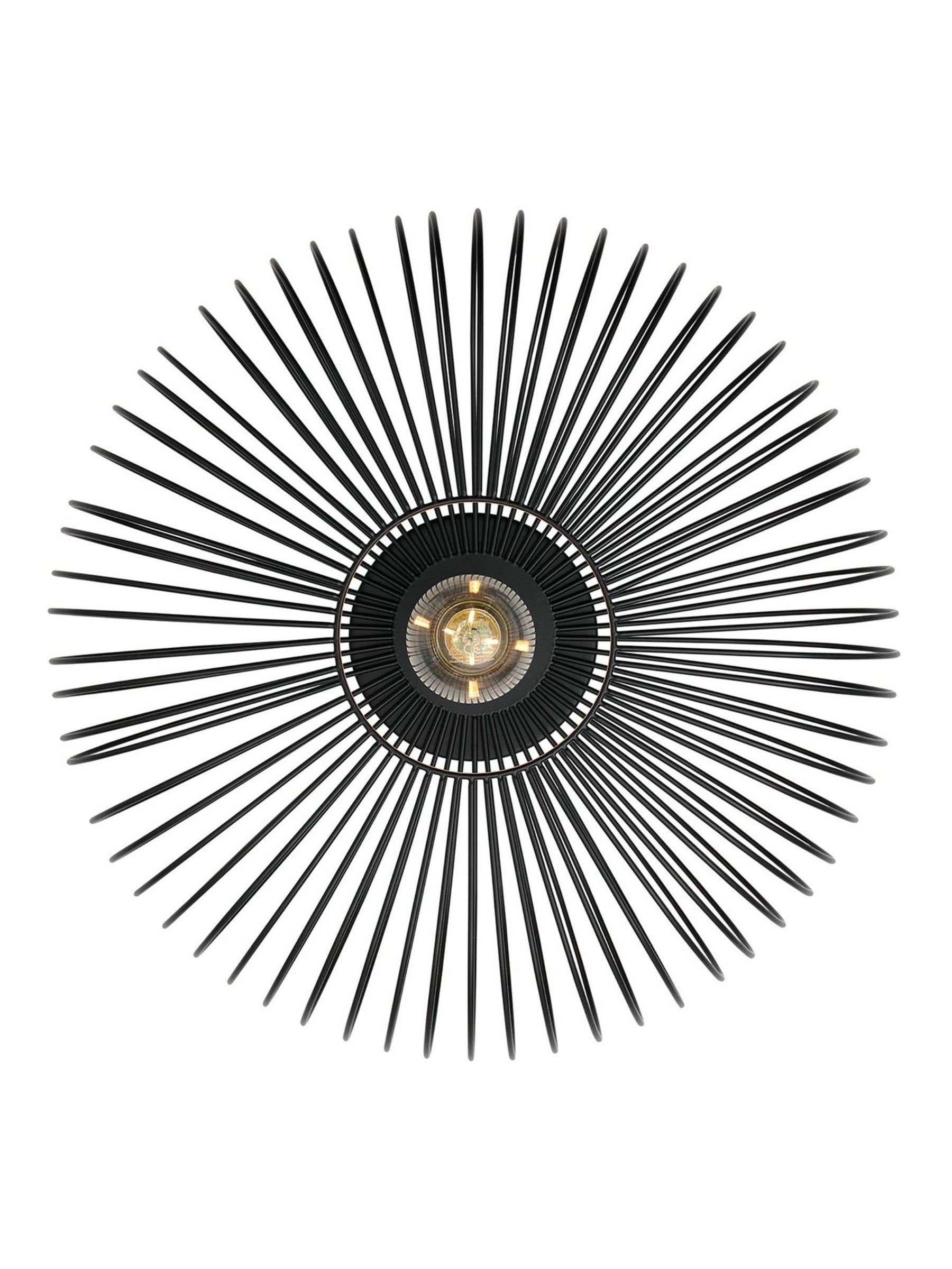 Nordlux Beroni black ceiling light 40cm - British product