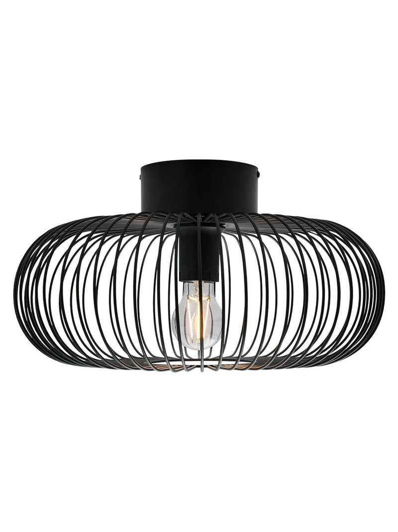 Nordlux Beroni black ceiling light 40cm - British product