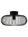 Nordlux Beroni black ceiling light 40cm - British product