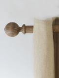 Laura Ashley curtain pole set light chestnut brown Mitchell 28mm, imported from the UK