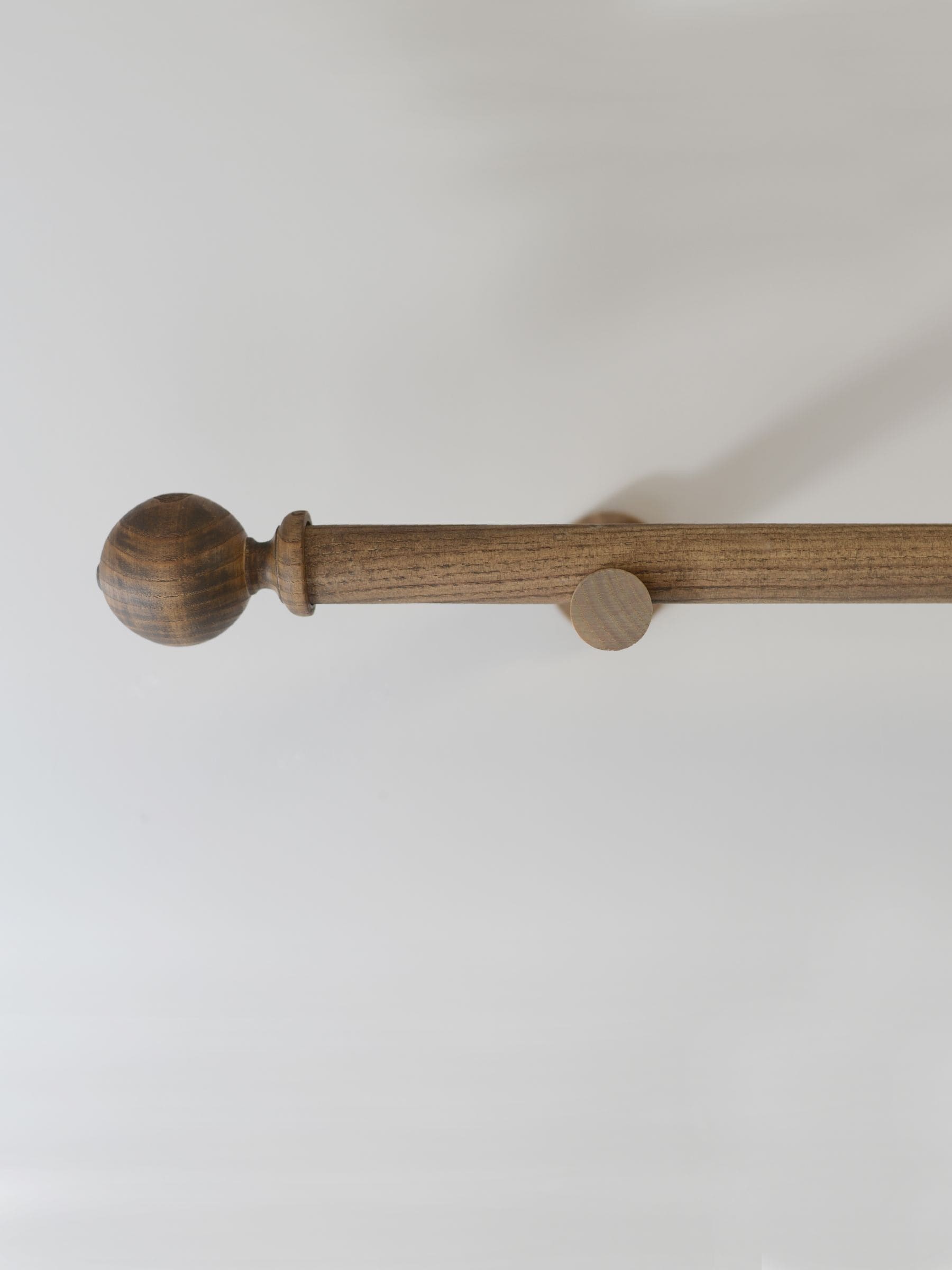 Laura Ashley curtain pole set light chestnut brown Mitchell 28mm, imported from the UK