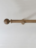 Laura Ashley curtain pole set light chestnut brown Mitchell 28mm, imported from the UK