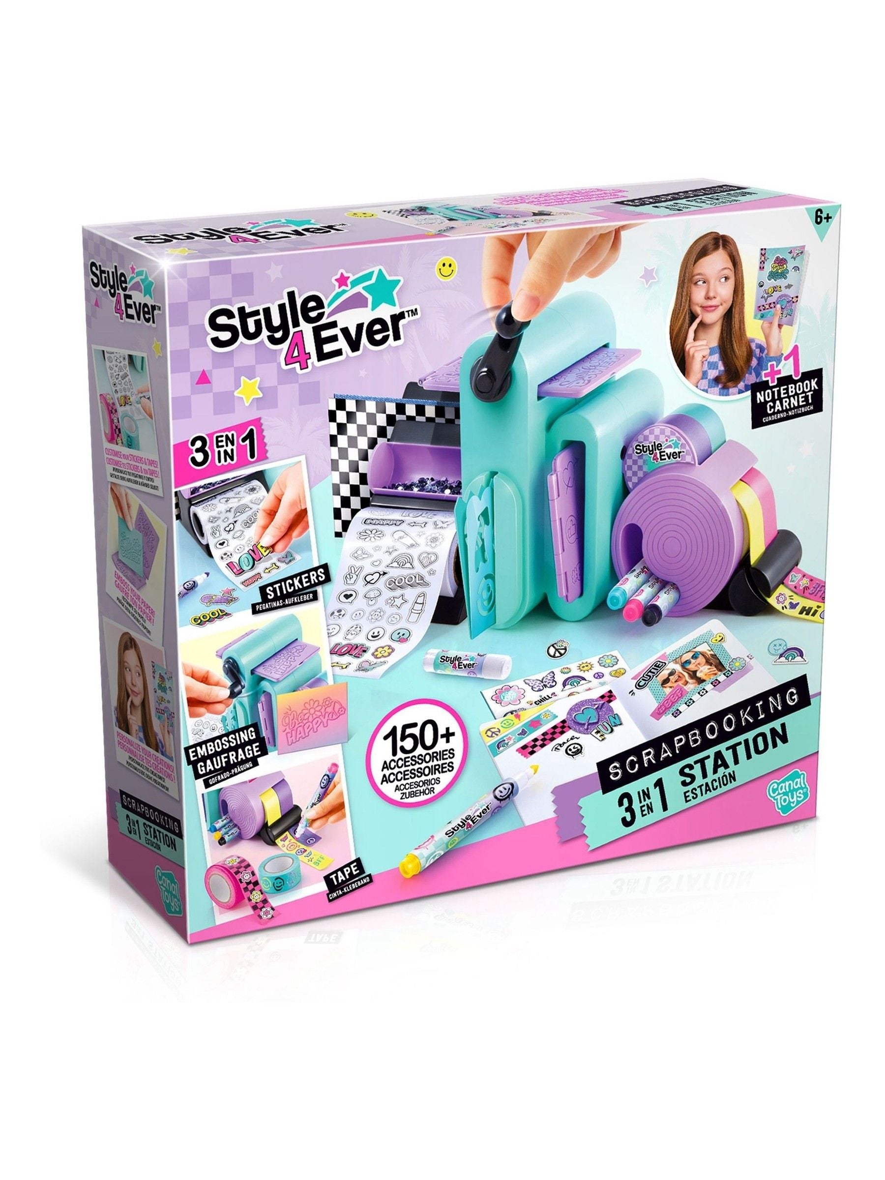 Canal Toys 3-in-1 scrapbook station with accessories, imported from the UK