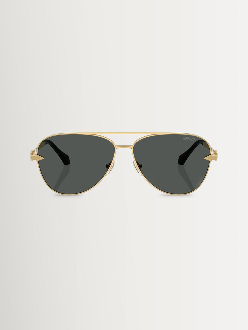 Versace gold pilot sunglasses (British brand)