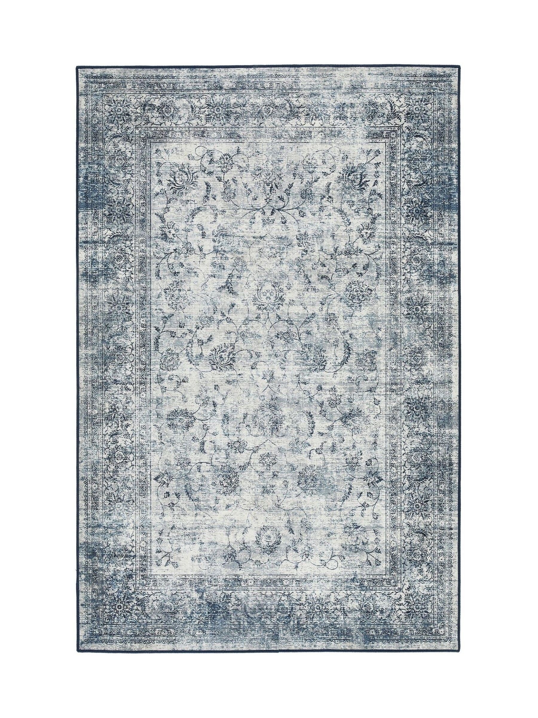 Hug Rug navy blue vintage imperial washable rug 160x230 cm - British product