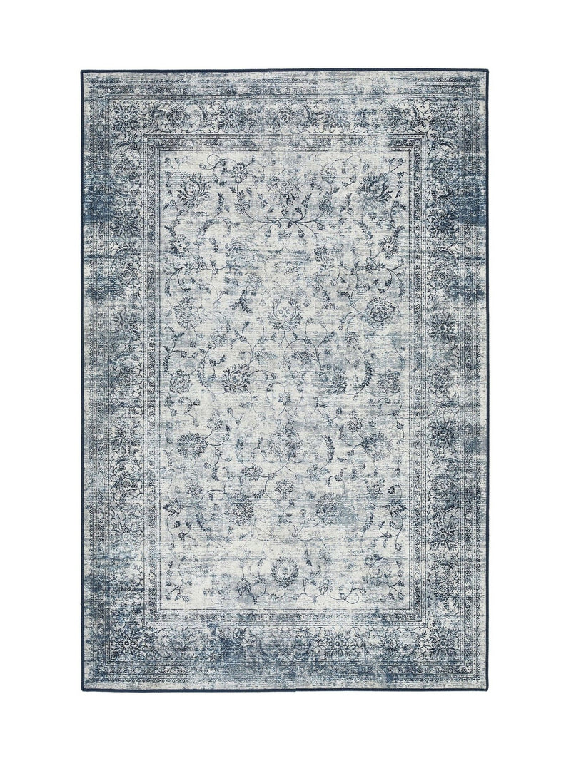 Hug Rug navy blue vintage imperial washable rug 160x230 cm - British product