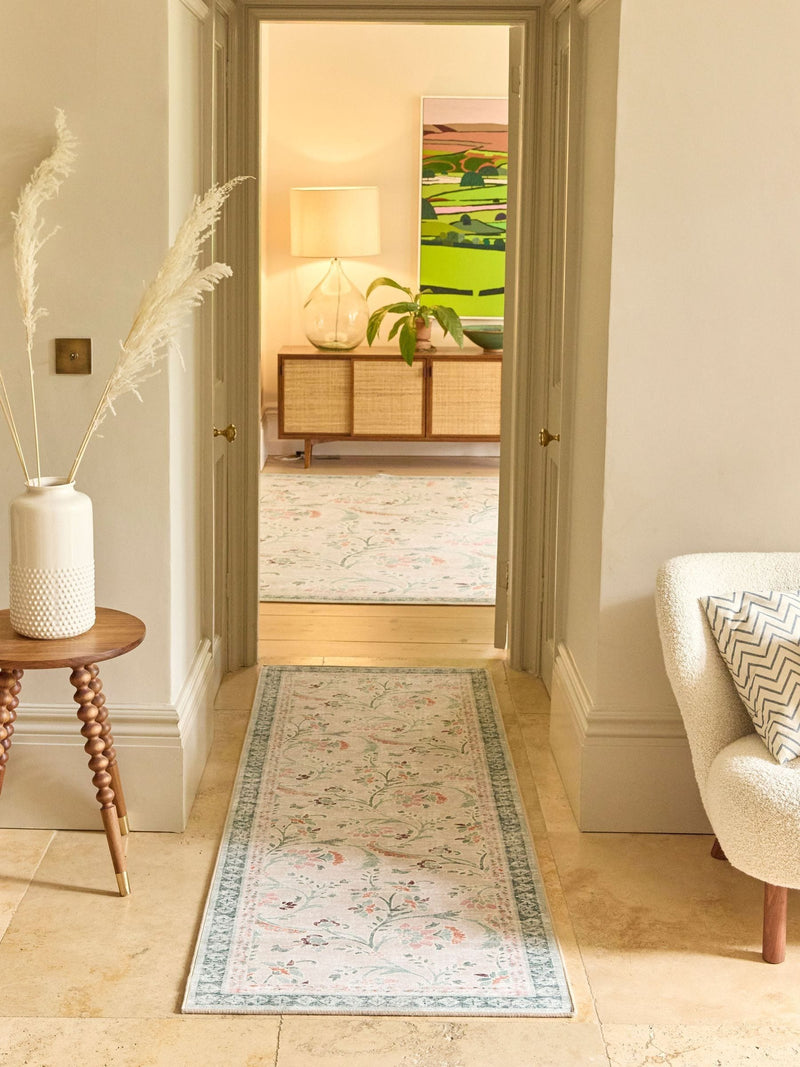 Hug Rug English Floral Print runner 75x220cm - British product
