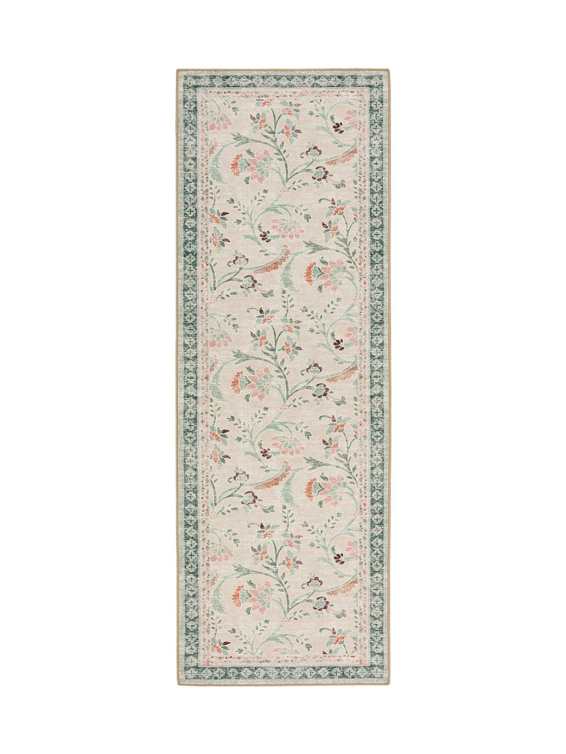 Hug Rug English Floral Print runner 75x220cm - British product