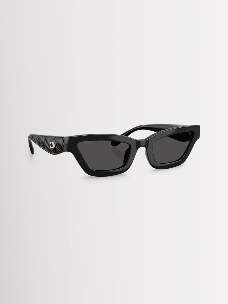 Coach black rectangle sunglasses, UK version