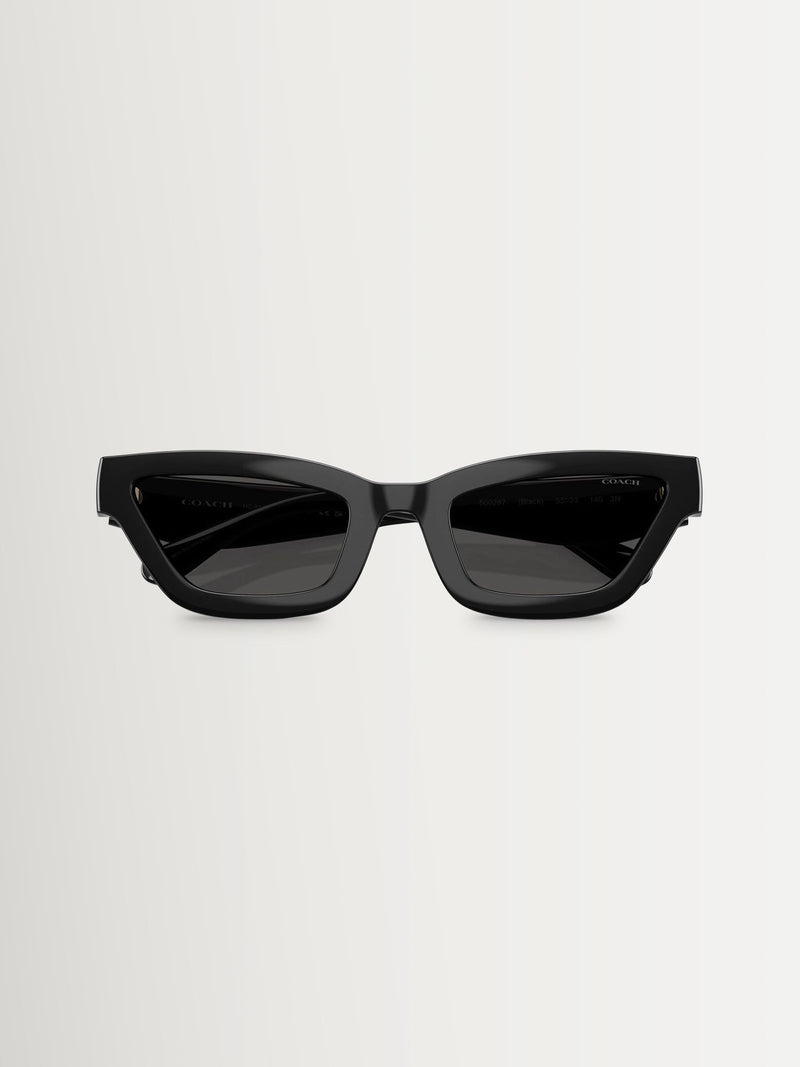 Coach black rectangle sunglasses, UK version
