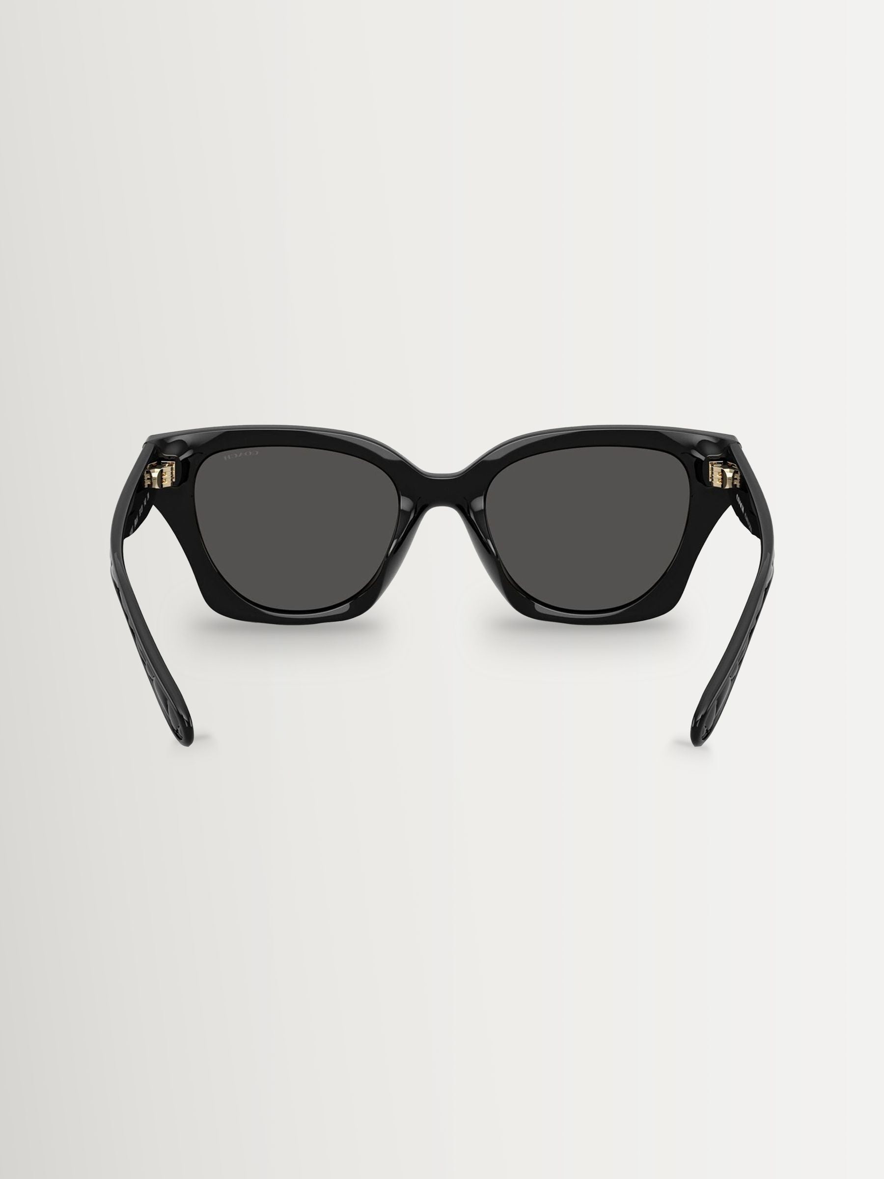 Coach Butterfly Sunglasses in black acetate with grey lenses (British brand)