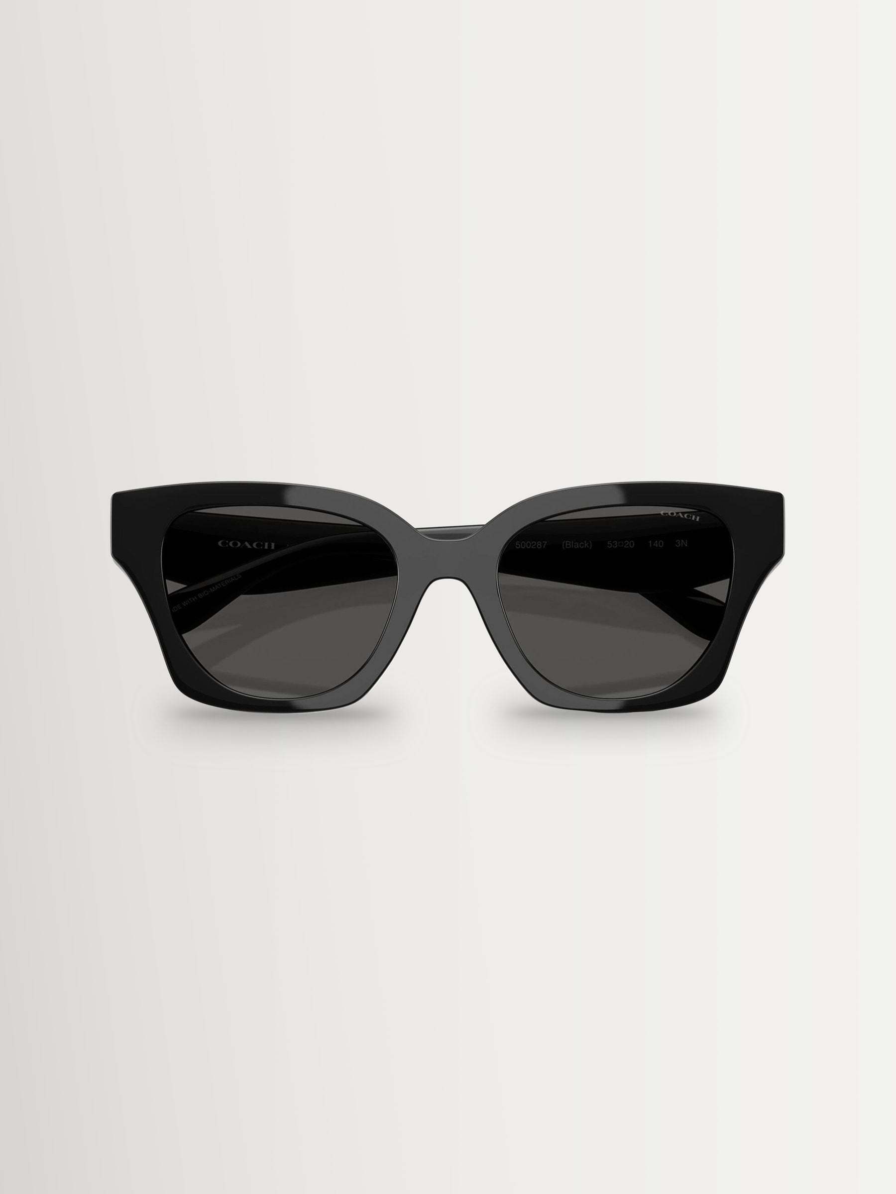Coach Butterfly Sunglasses in black acetate with grey lenses (British brand)