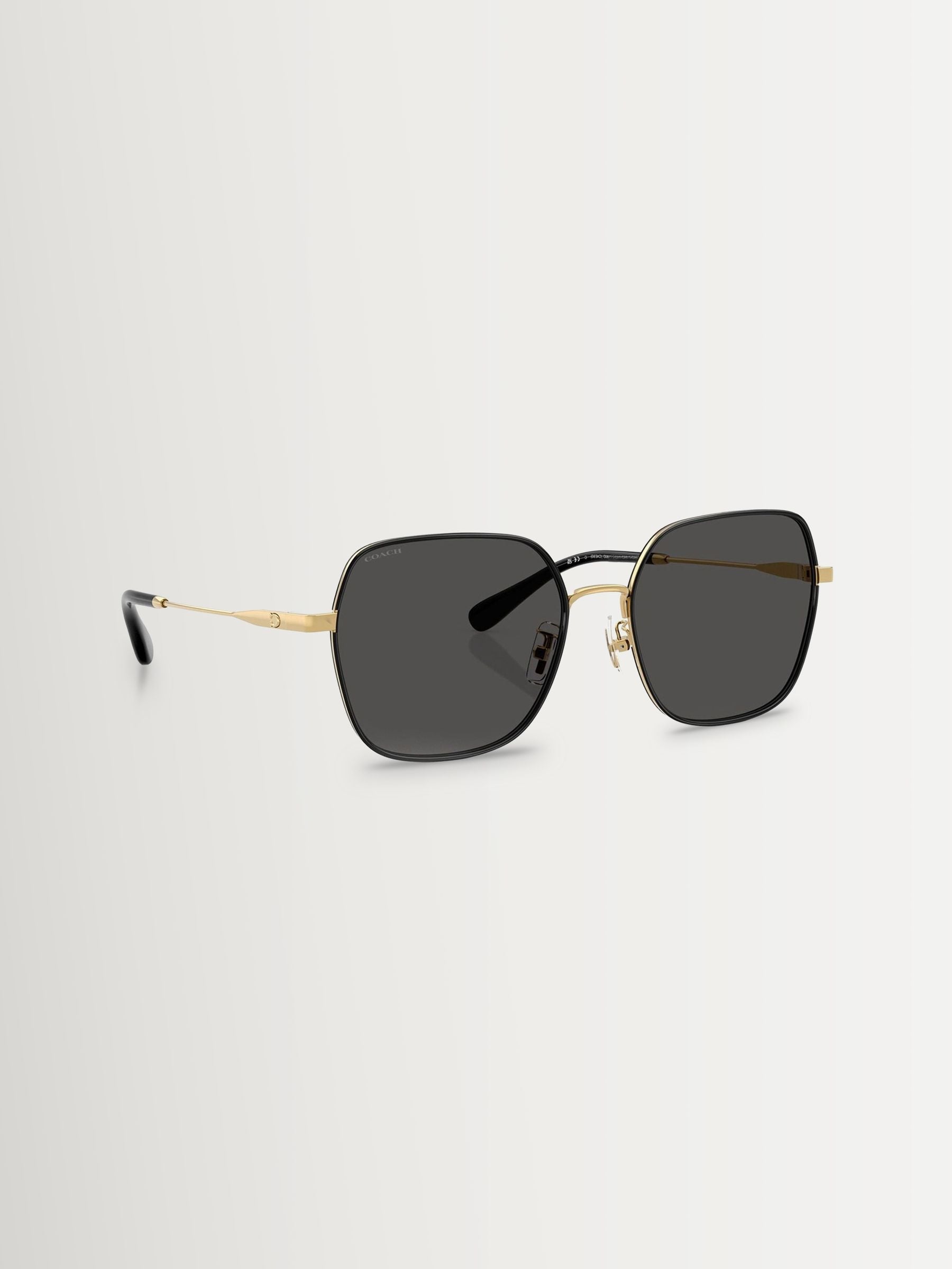 COACH gold irregular sunglasses metal frame - British product