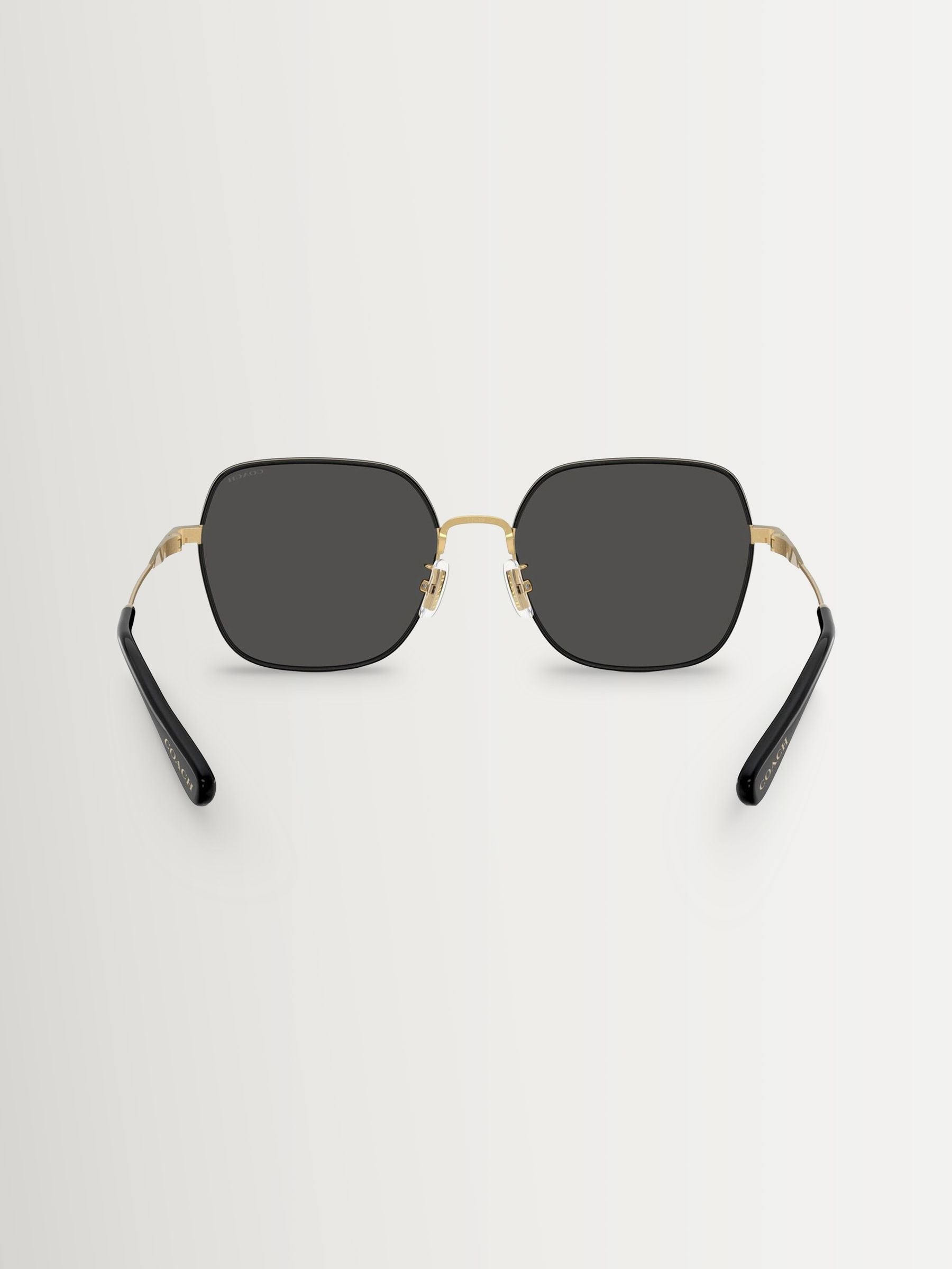 COACH gold irregular sunglasses metal frame - British product