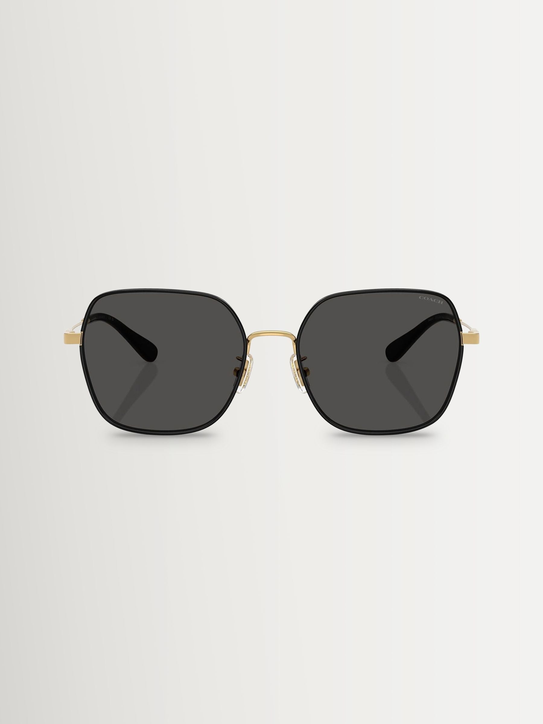 COACH gold irregular sunglasses metal frame - British product