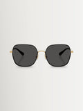 COACH gold irregular sunglasses metal frame - British product