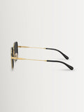 COACH gold irregular sunglasses metal frame - British product