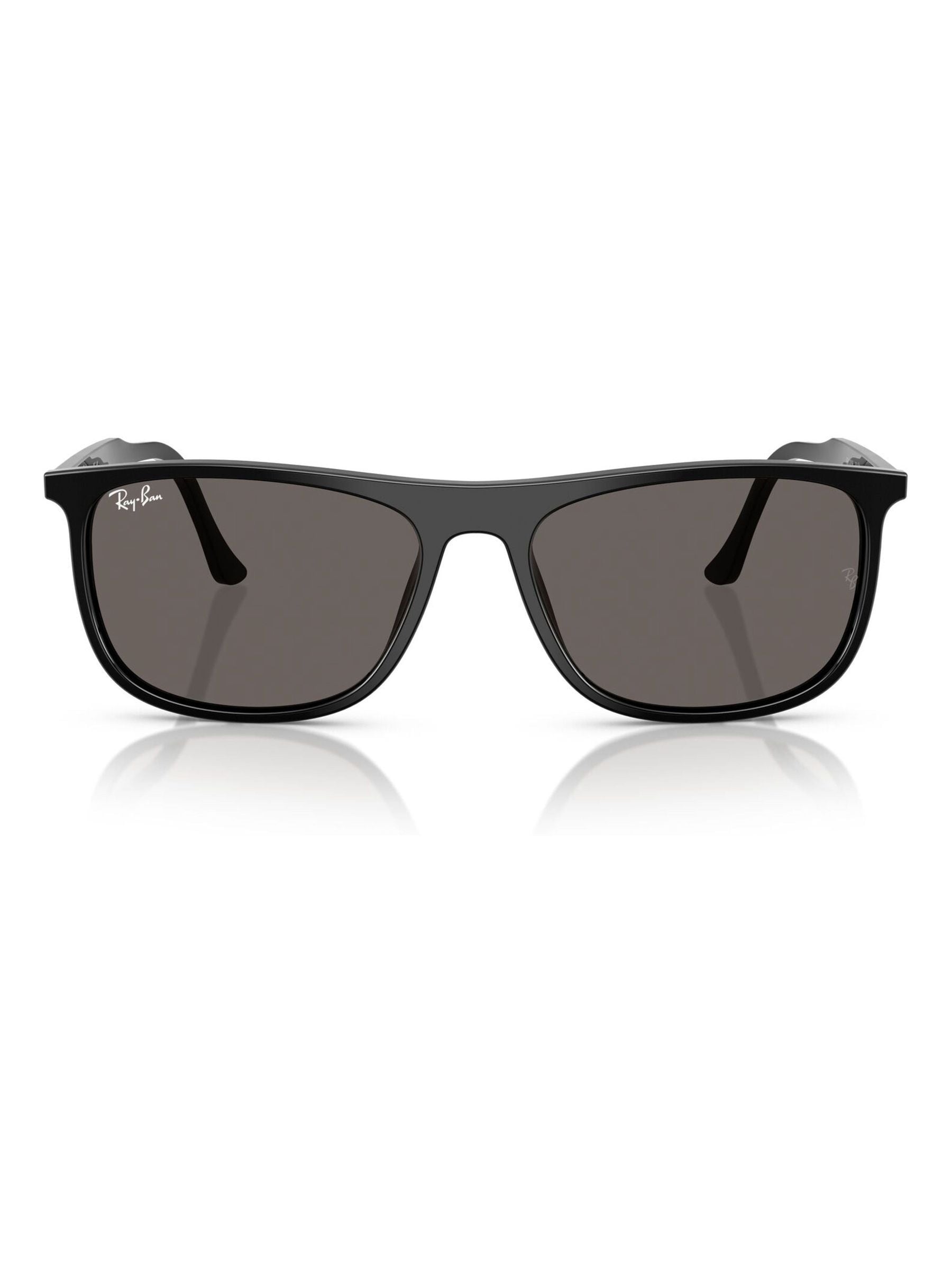 Ray-Ban black rectangle sunglasses polished acetate frame imported from the UK