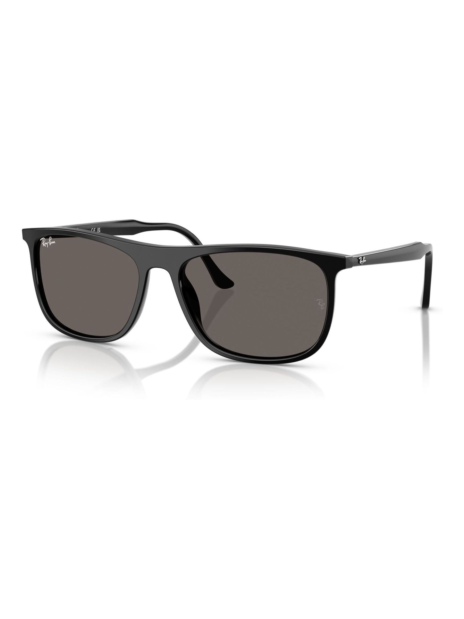 Ray-Ban black rectangle sunglasses polished acetate frame imported from the UK