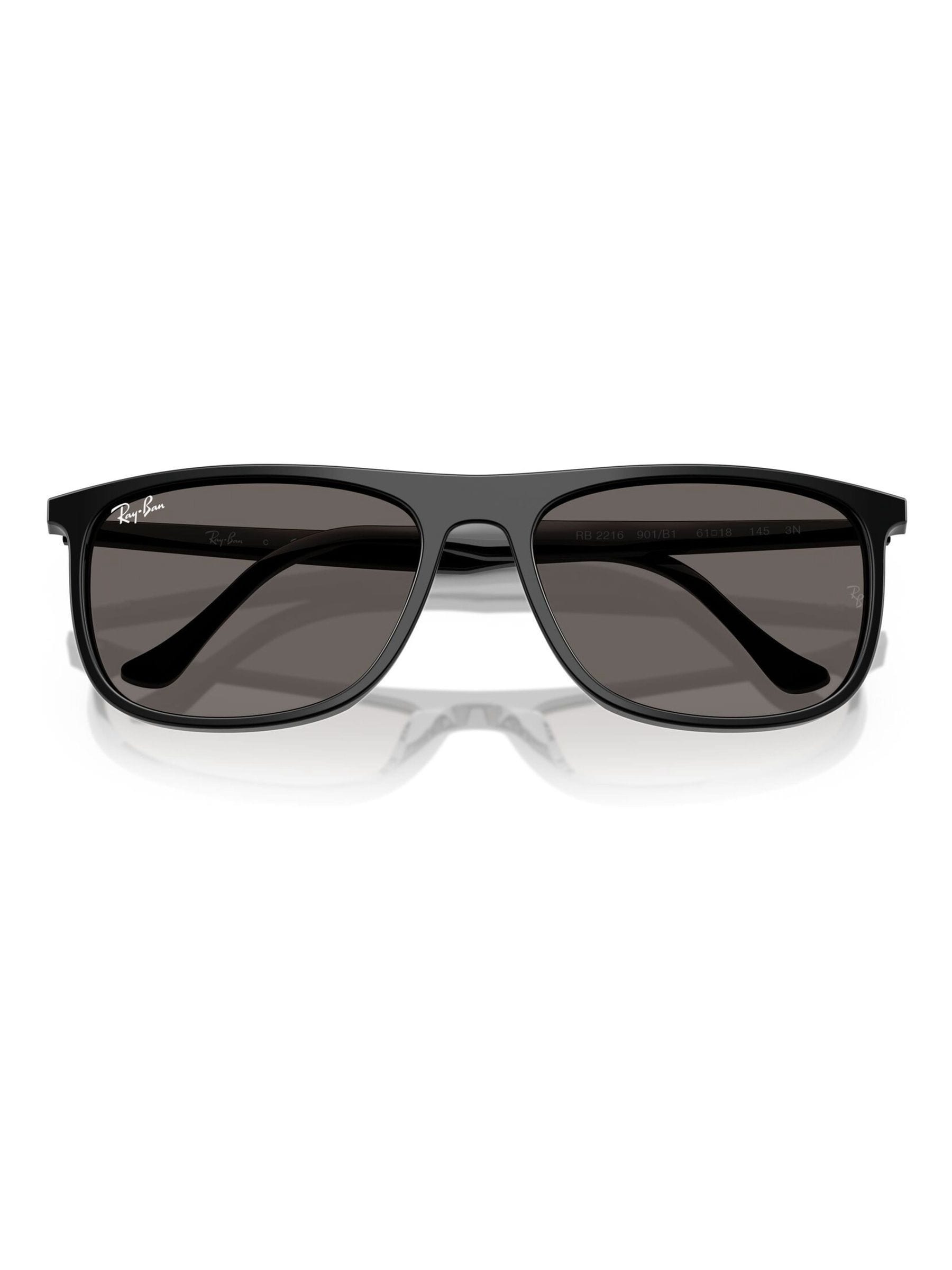 Ray-Ban black rectangle sunglasses polished acetate frame imported from the UK