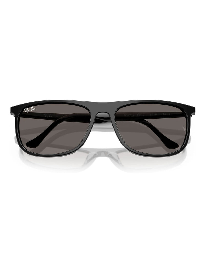 Ray-Ban black rectangle sunglasses polished acetate frame imported from the UK
