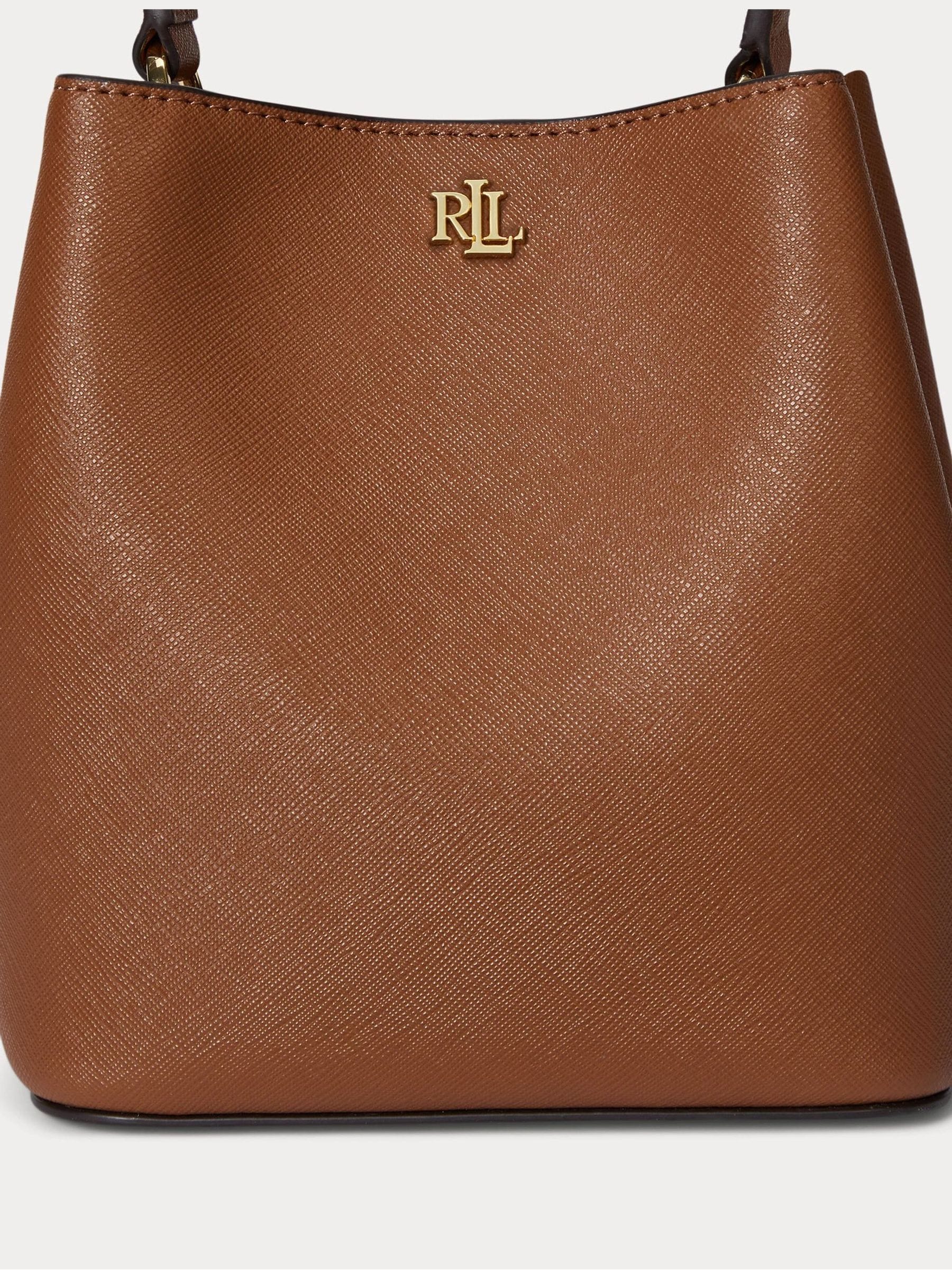 Lauren Ralph Lauren Reese crosshatch small bucket bag, UK version