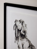 Black White Sketched Cockapoo Walkies Wall Art