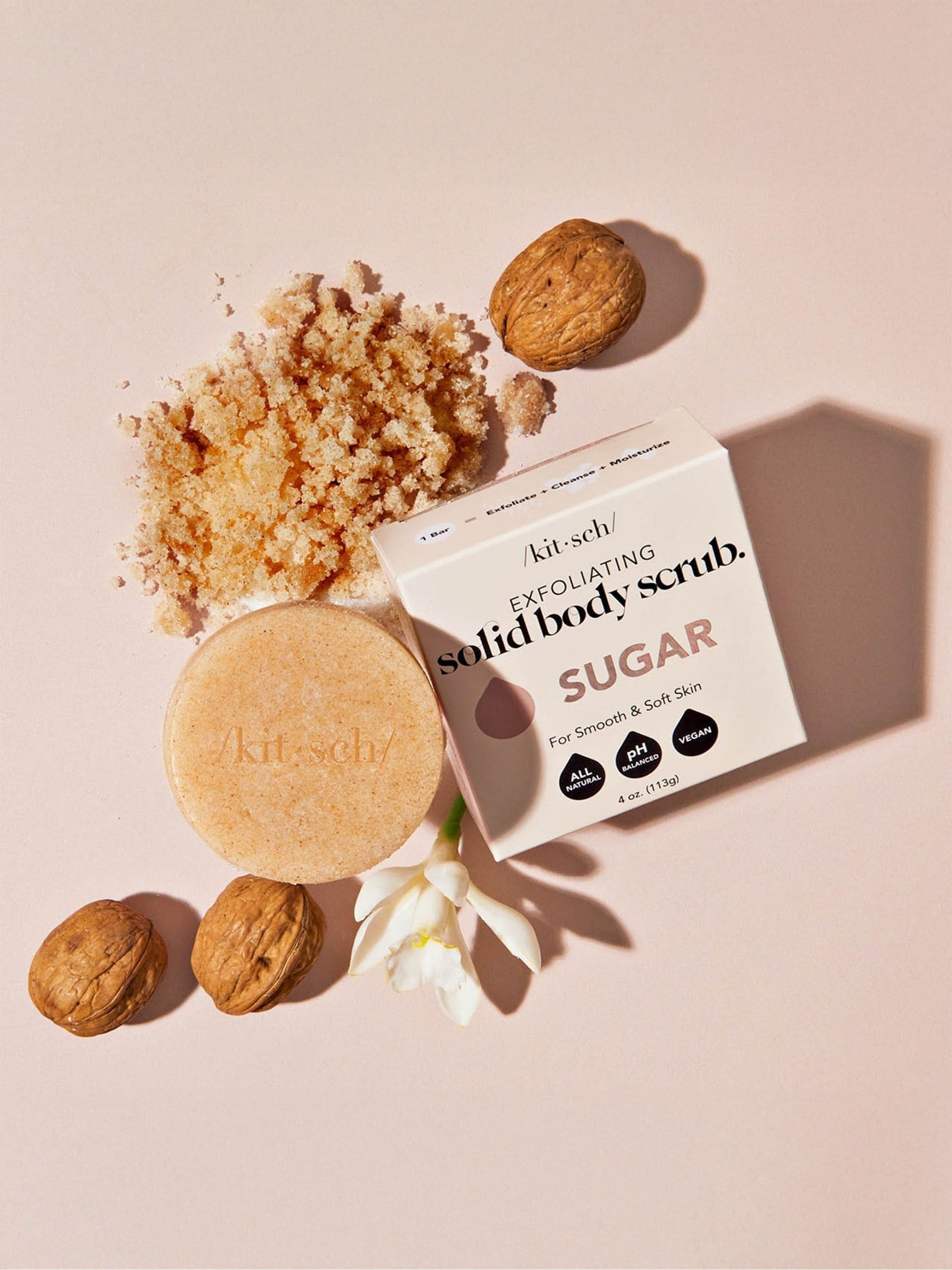 Kitsch Sugar Exfoliating Solid Body Scrub Bar