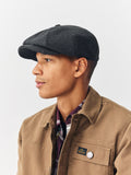 Grey baker boy hat wool-blend - British product