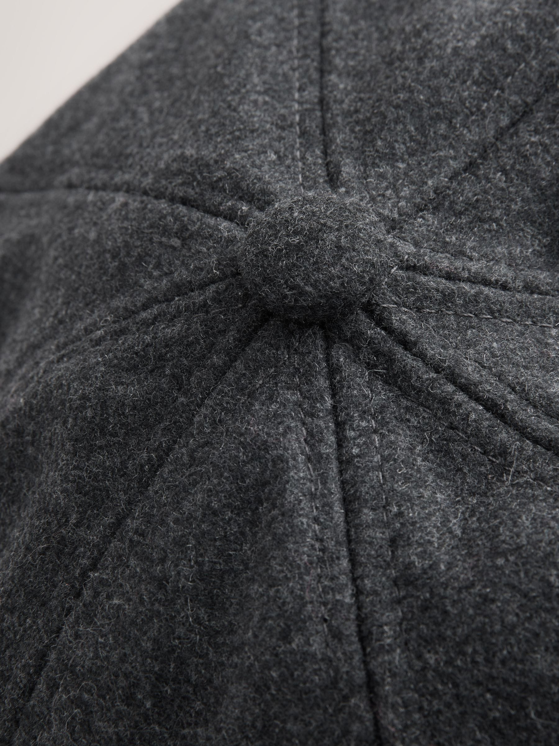 Grey baker boy hat wool-blend - British product