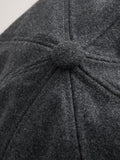 Grey baker boy hat wool-blend - British product