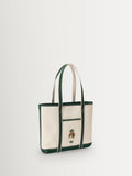 Polo Ralph Lauren natural canvas bear small tote bag, UK version