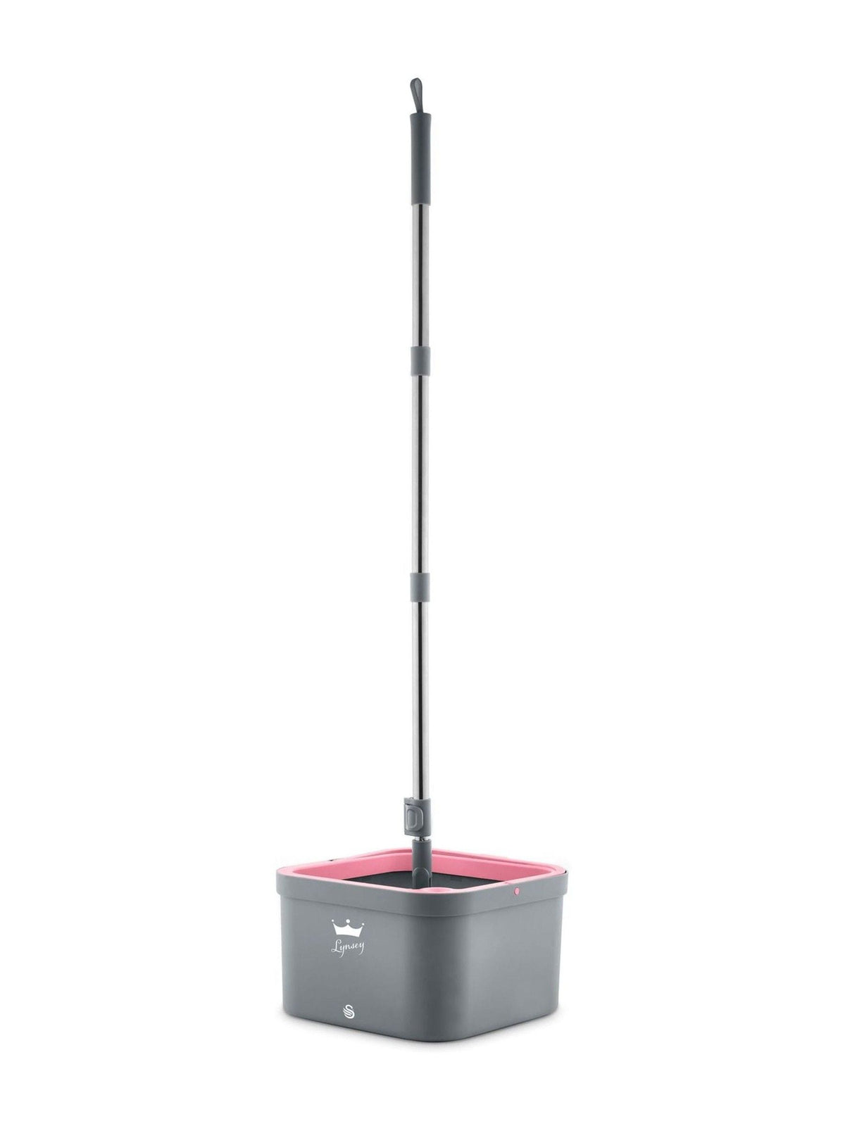 Swan Pink Turbo Spin Mop with bucket, imported from the UK