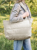 Done by Deer Black Quilted Changing Tote Bag 26 L