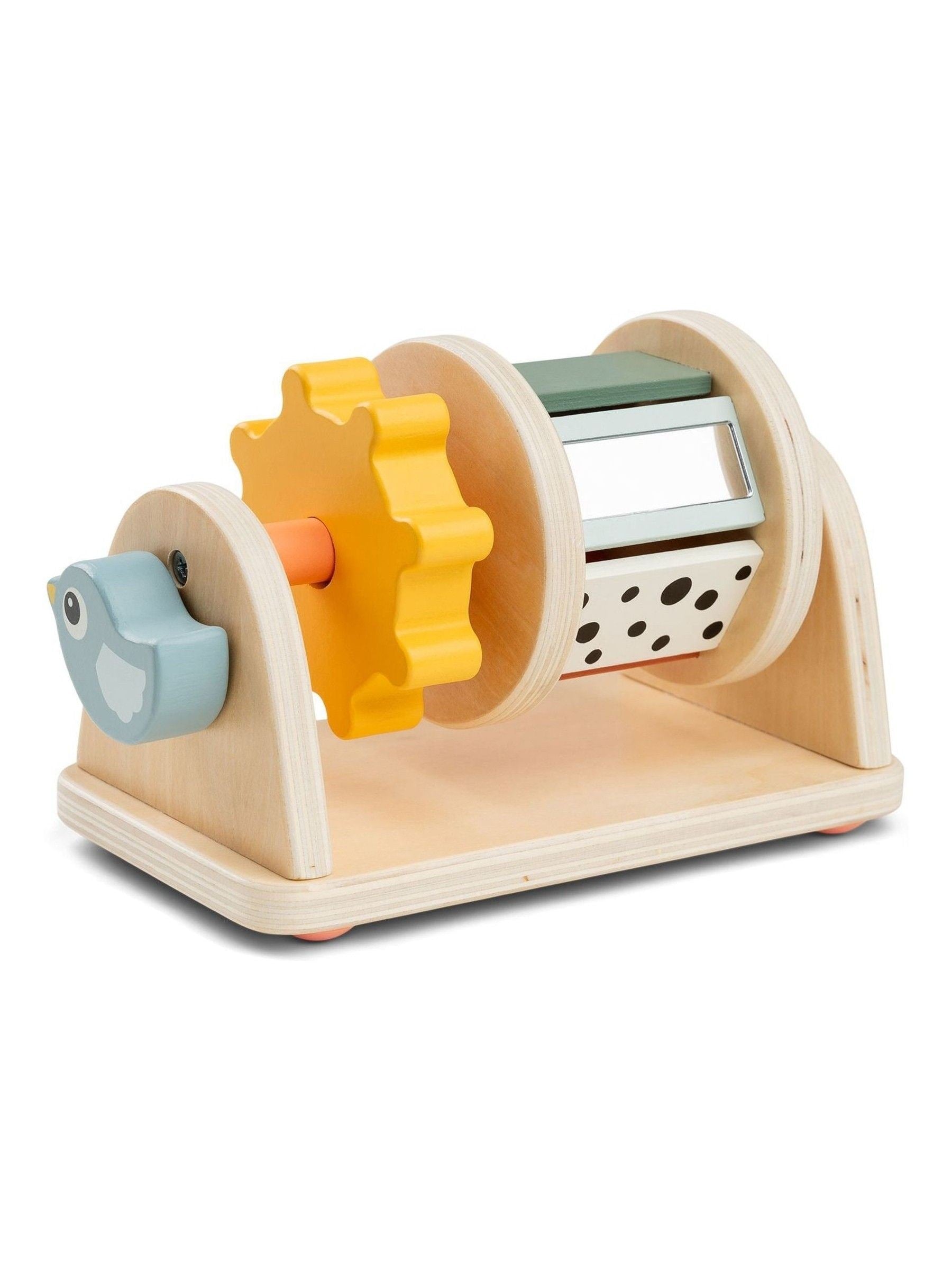Done by Deer yellow activity spinner toy (British brand)